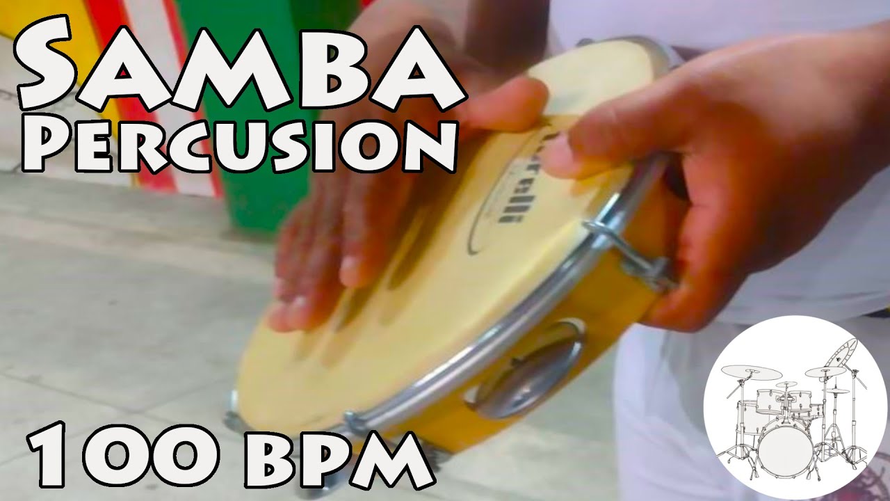 Play along drums Samba 100 bpm :: Batería Para Tocar Samba 100 bpm