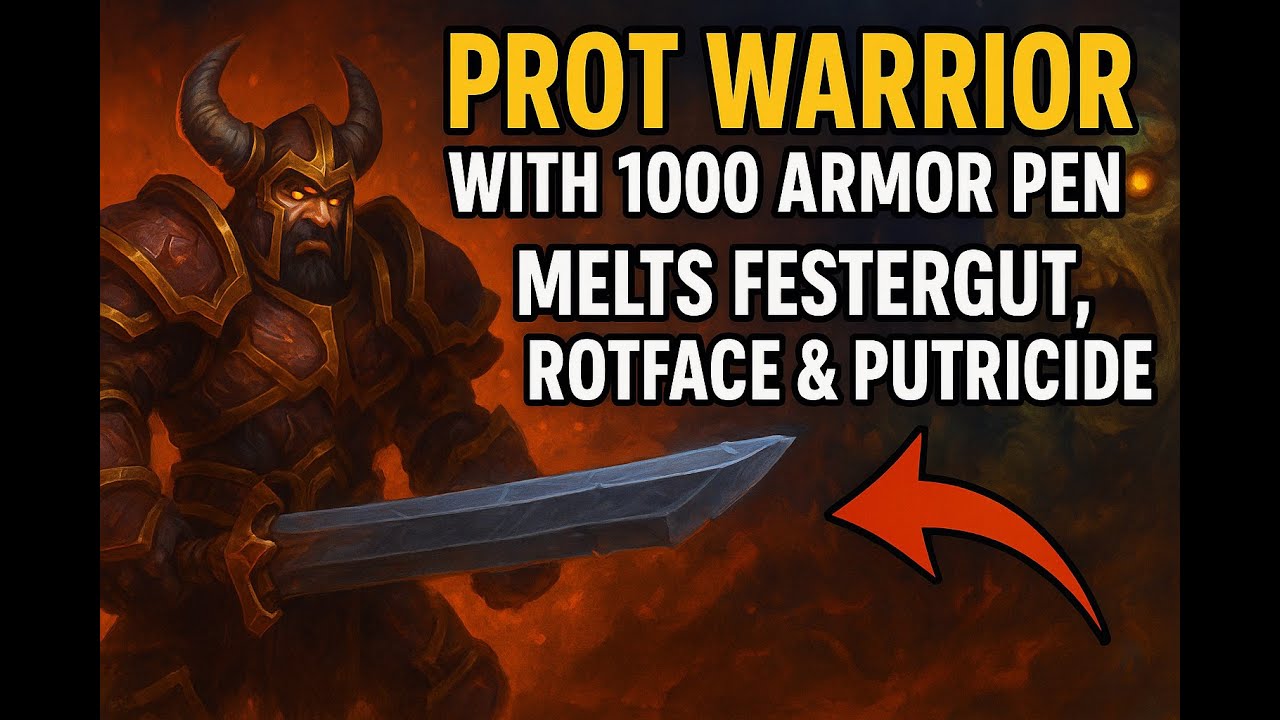 Prot Warrior with 1000 Armor Pen MELTS Festergut, Rotface & Professor Putricide!