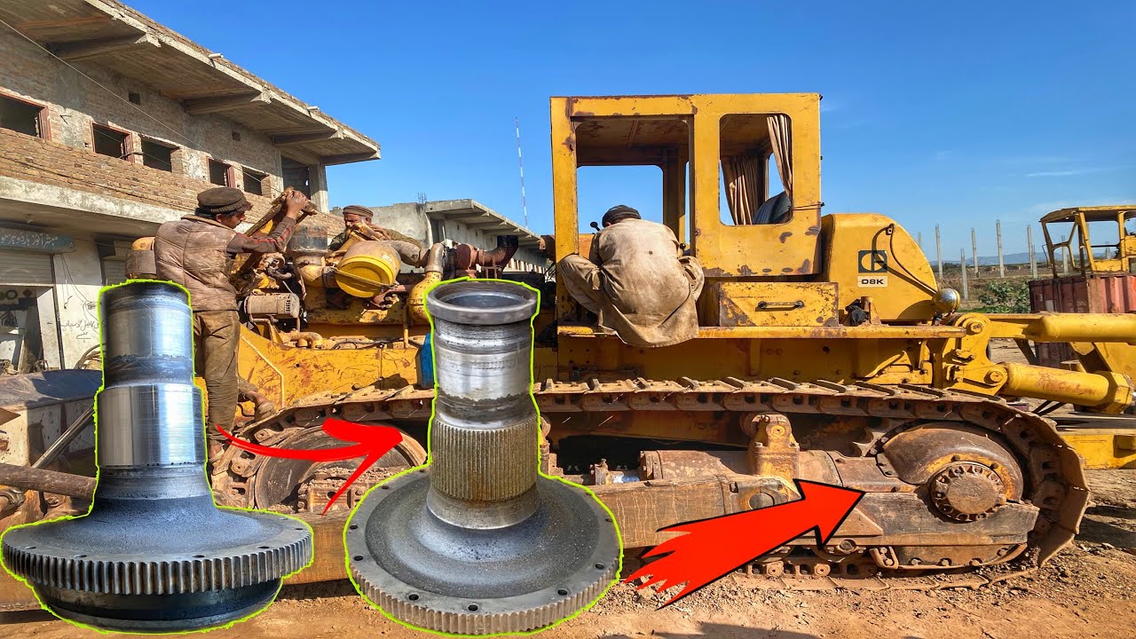 How To Repair Caterpillar D8K Dozer Final drive Tube in Local Workshop