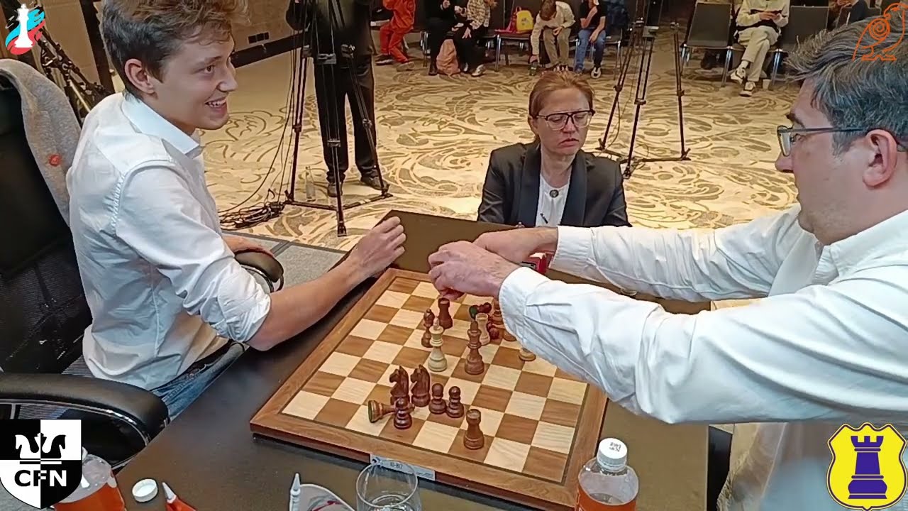GM A. Esipenko (2585) vs GM V. Kramnik (2703). Rostov on Don. Chess Fight Night. CFN. Blitz
