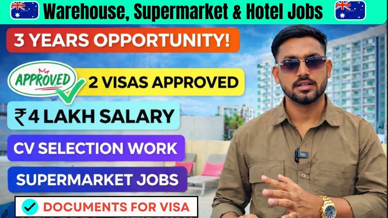 Australia 🇦🇺 Free Work Permit Visa | Work Permit Approval Within 20 Days | Packing & Helper Jobs