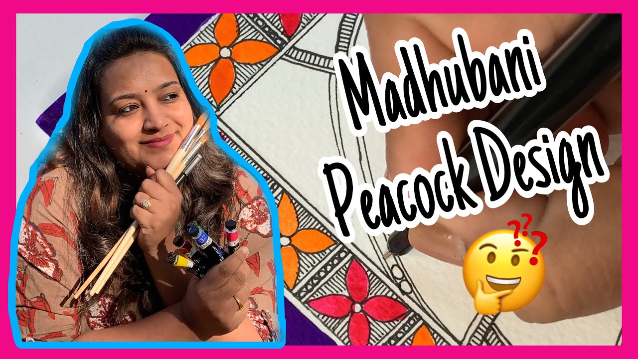 Peacock Madhubani Design || Madhubani Painting Tips for Beginners