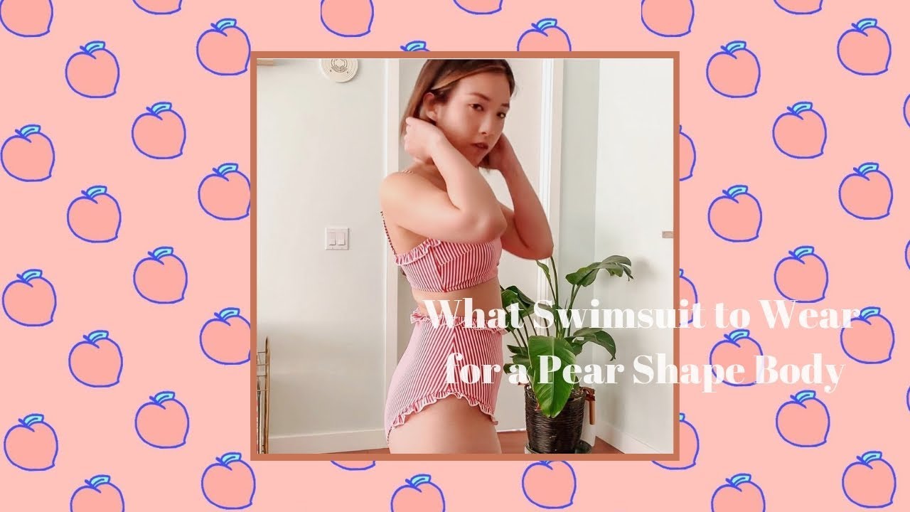 What Swimsuit to Wear for a Pear Shaped Body - Petite Peach | LazzzySundaze