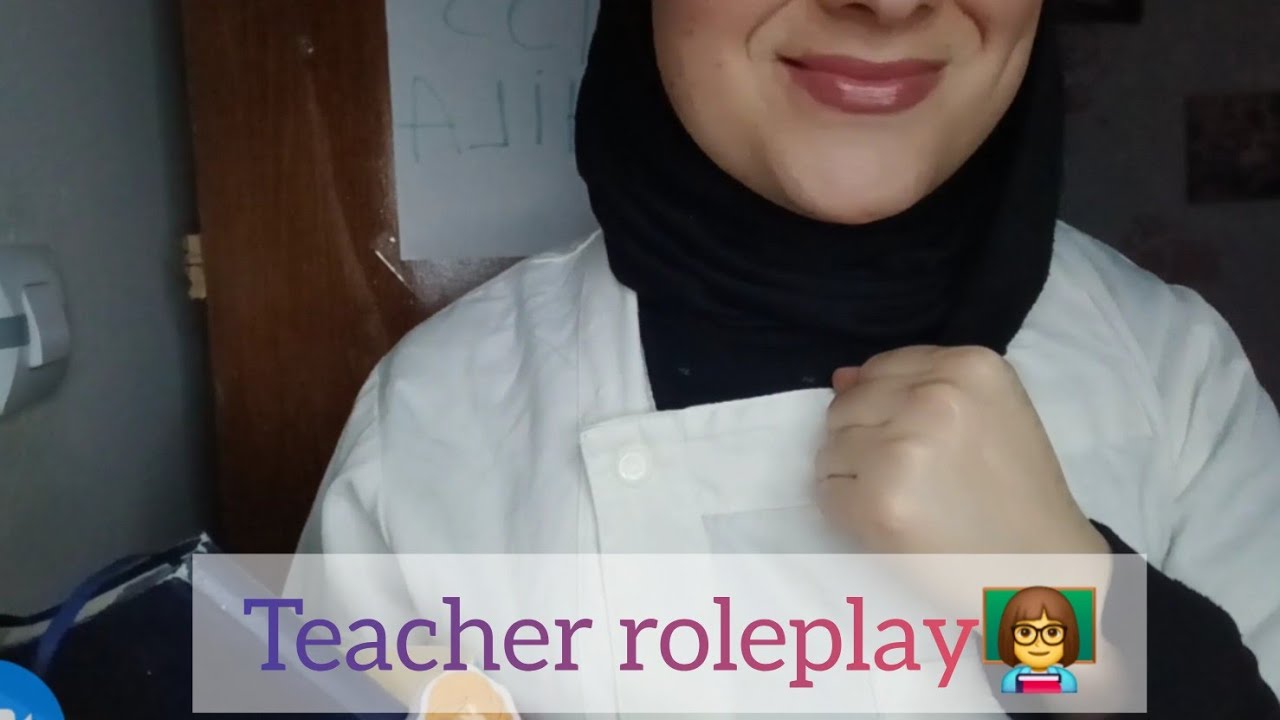 الحصة الاولى مع استاذة اللغة الانجليزية 👩‍🏫/ teacher roleplay/asmrdz softspoken