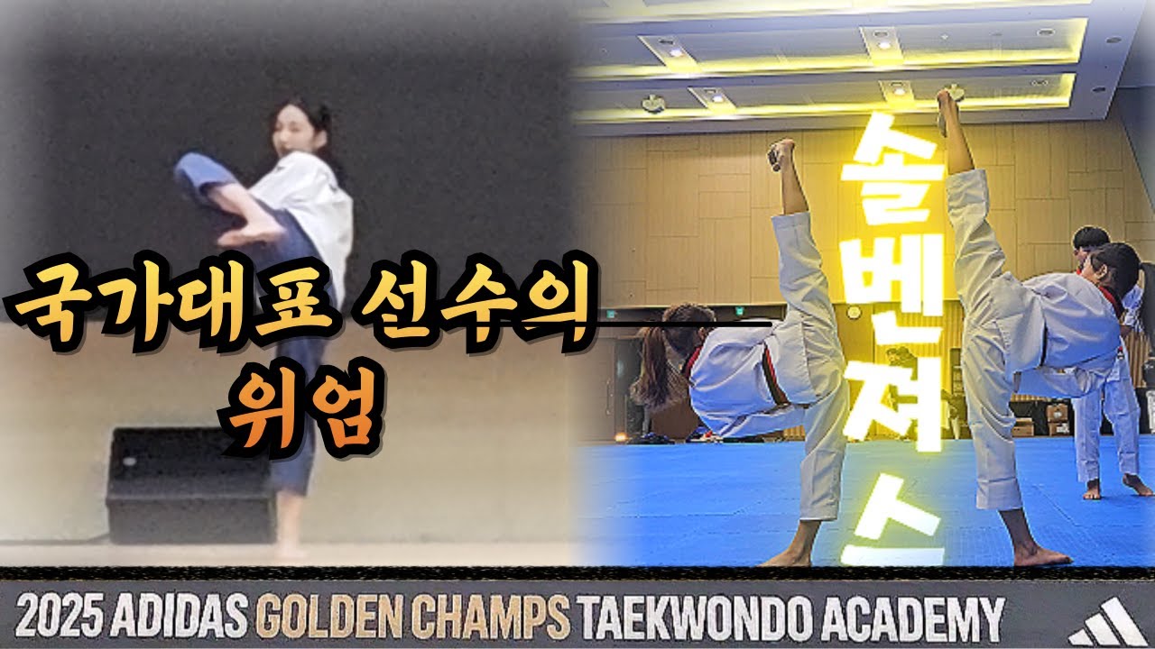 국가대표 품새선수와 함께 태권도 훈련을! 과연 누구일까요? 솔벤져스 아디다스 골든챔스 태권도대회 참여하러 태권도원에 가다!