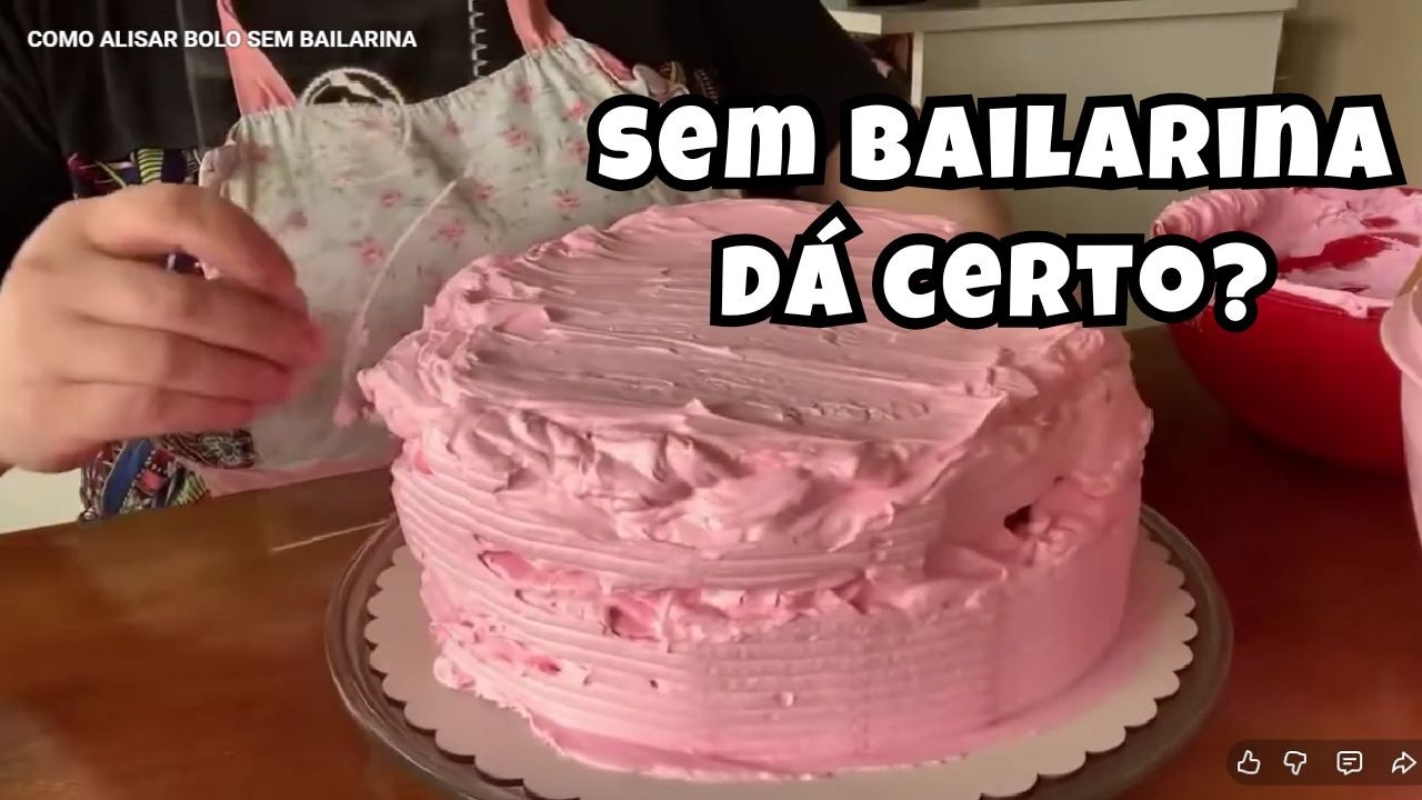 COMO ALISAR BOLO SEM BAILARINA