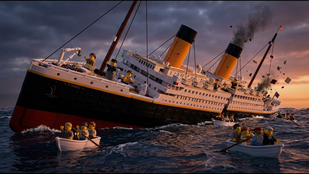 3d LEGO Brick Story | Titanic Sinks into the Ocean | LEGO Disaster Story 🚢