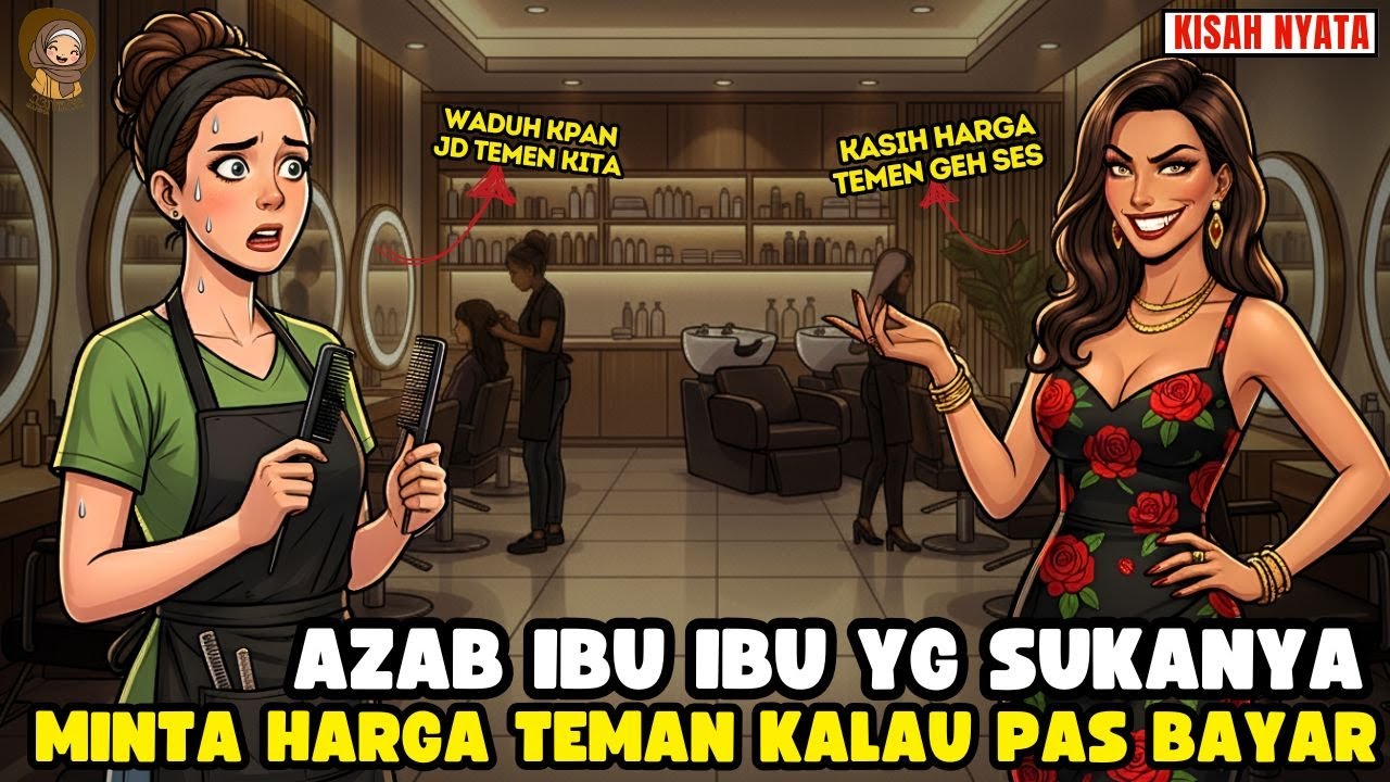 AZAB IBU IBU SOSIALITA YANG SUKA MINTA HARGA TEMAN TAPI LUPA BAYAR II SINETRON AZAB