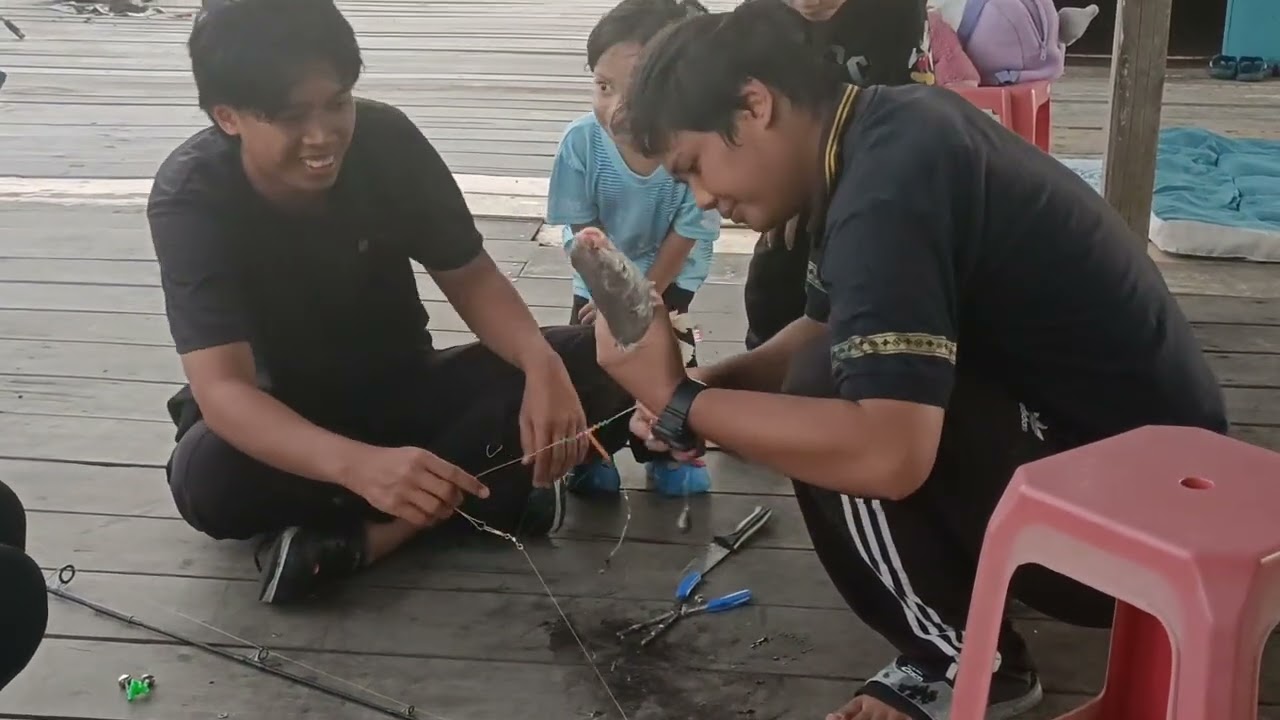 MANCING SANTAI DI RAKIT BIRU ADA MANIS-MANIS#familyborneofishing #fishing #shortvideo #shorts