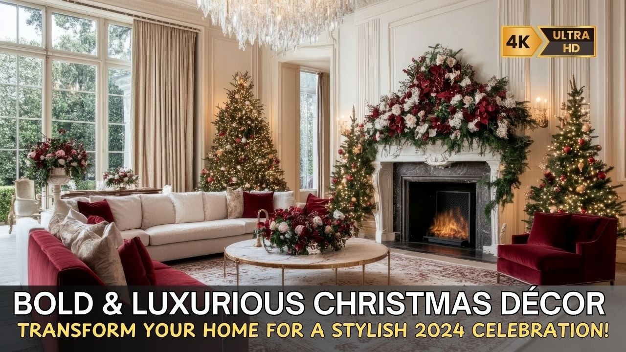 Bold & Luxurious Christmas Décor Ideas: Transform Your Home for a Stylish 2024 Celebration!