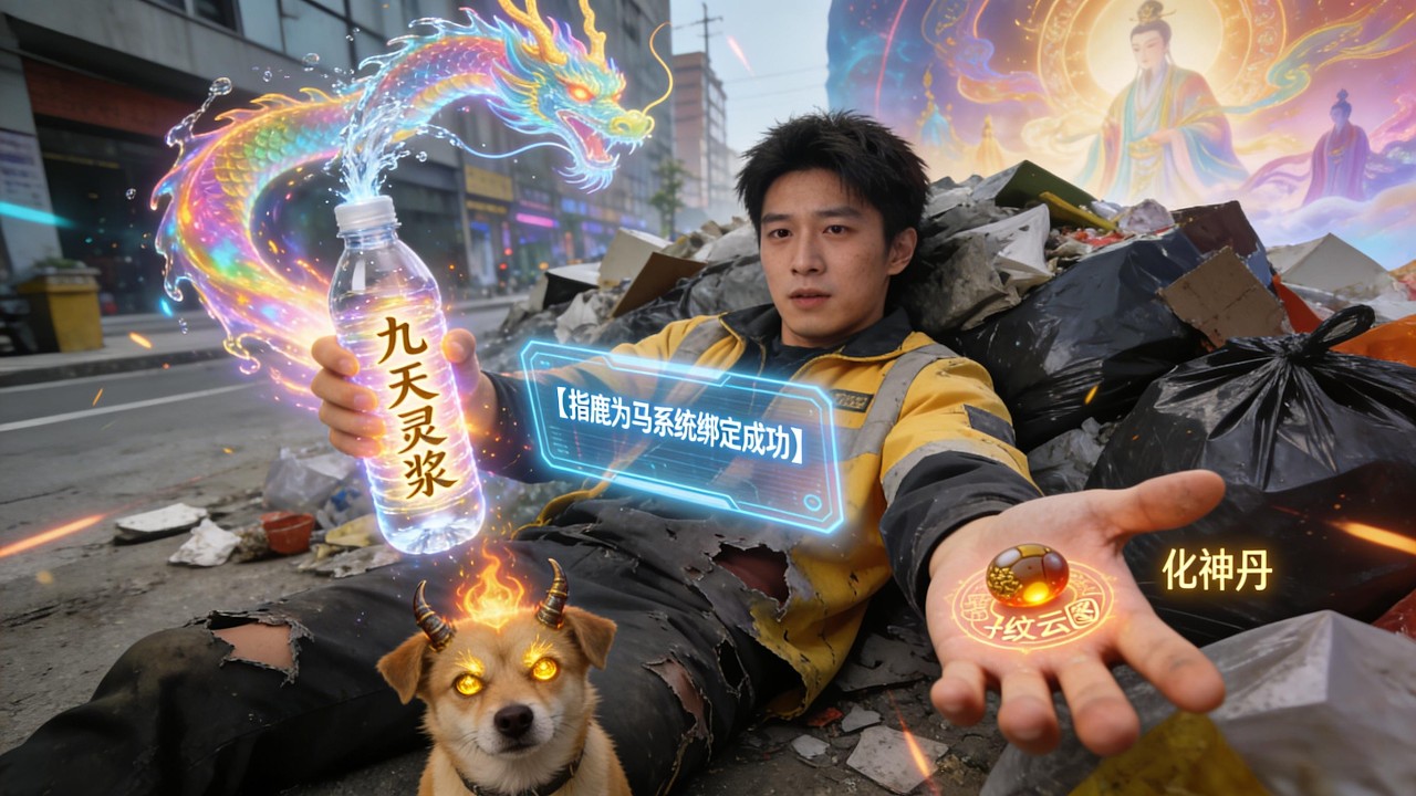 💥外帶小哥重傷綁指鹿為馬系統！礦泉水變靈漿，發黴藥丸成神丹，花錢竟能換永生❗❗#短剧 #movie #精彩影视 #drama #搞笑 #影视聚焦 #逆袭 #穿越 #影視解説