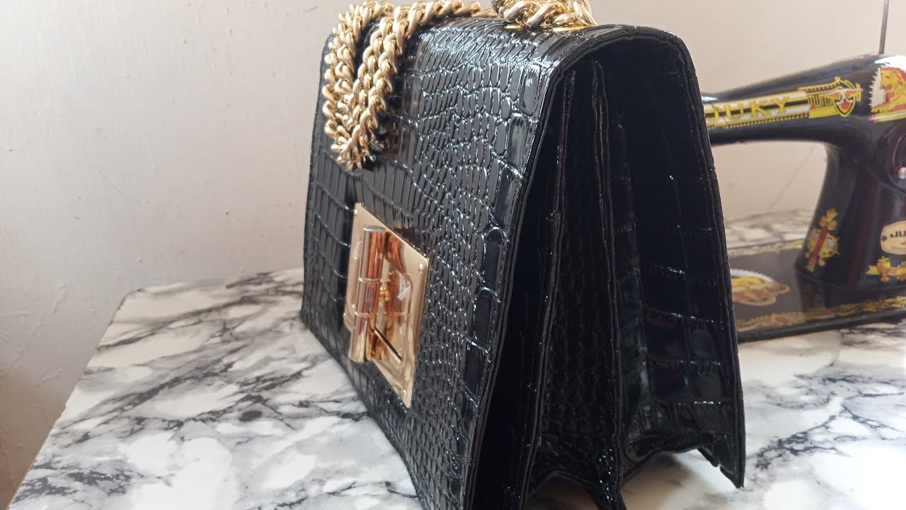 HOW TO MAKE DOUBLE H GUSSET DESIGNER BAG #diycraft #bag #diy #dvlogs #souvenirs