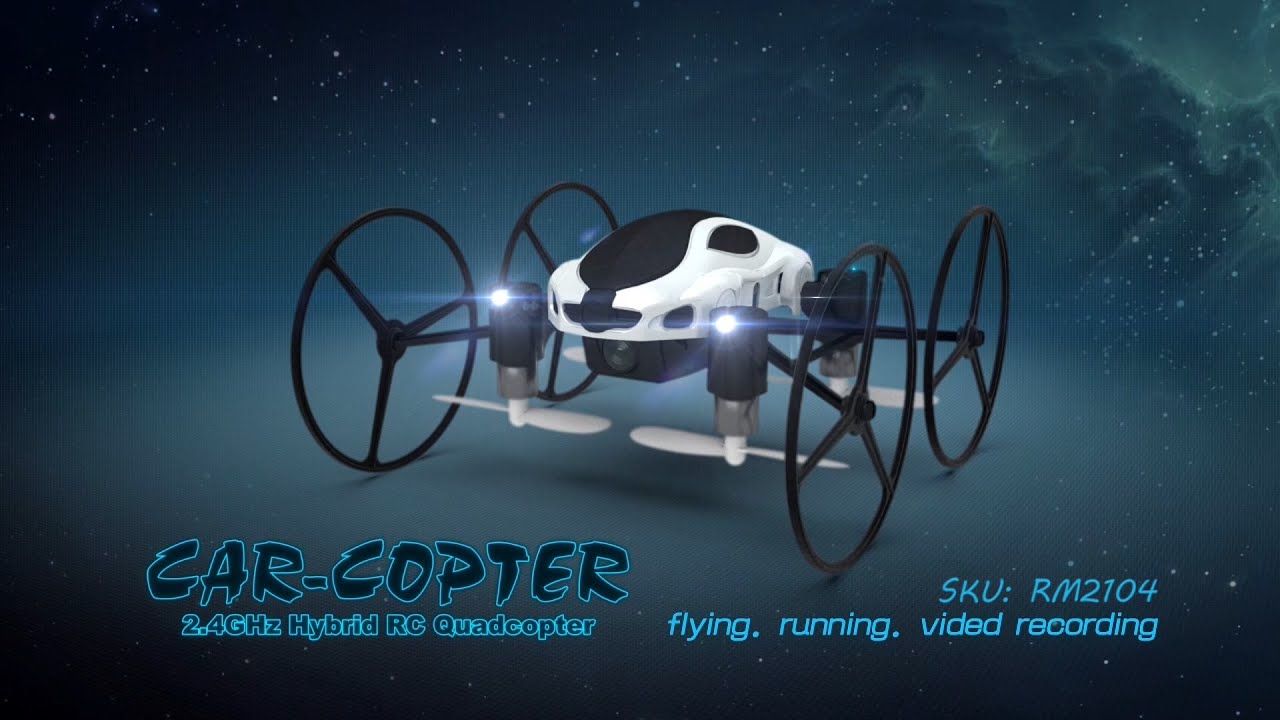 Feiyue 318B Car-Copter 2.4G 4CH 6-Axis Hybird Easy to Fly RC Quadcopter UFO w/0.3MP Camera