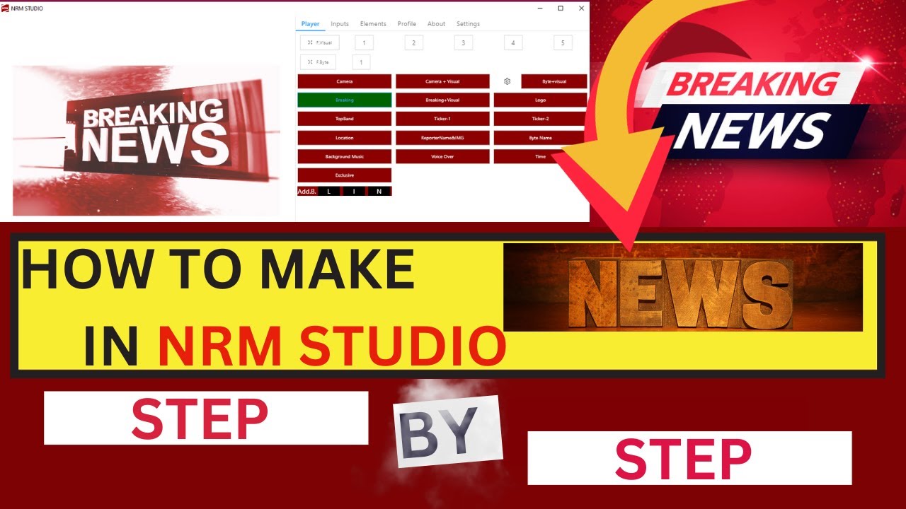 HOW TO MAKE NEWS VEDIO IN NRM STUDIO STEP BY STEP | NEWS EDITING SOFTWARE FOR MOBILE AND PC | NRM