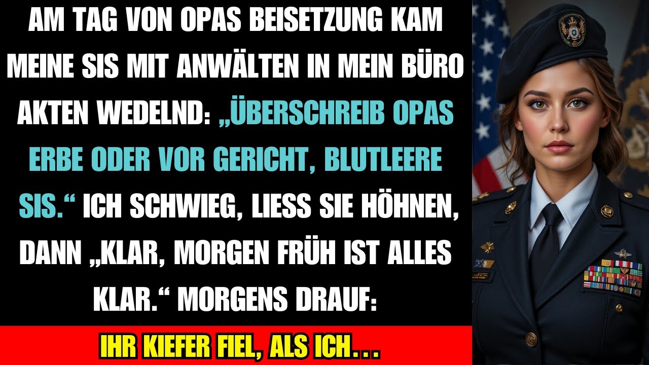 Meine Schwester versuchte, Opas Erbe zu stehlen – doch sie verlor am Ende ALLES