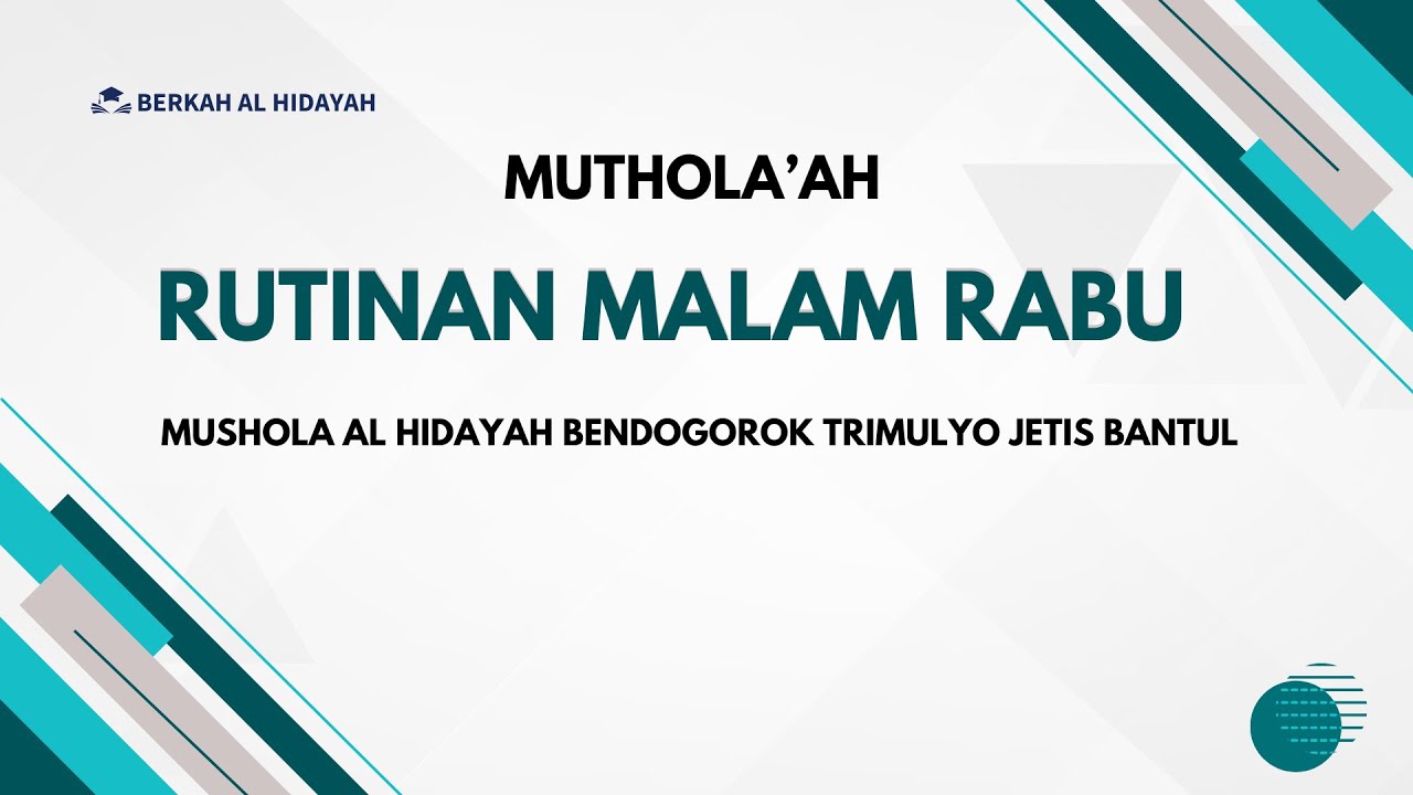 PENGAJIAN RUTIN MUSHOLA AL-HIDAYAH BENDOGOROK || 20 JANUARI 2026