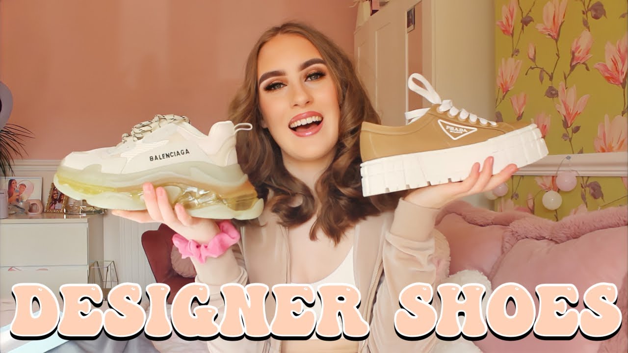 DESIGNER SHOES REVIEW! Balenciaga Triple S & Prada Platform shoes