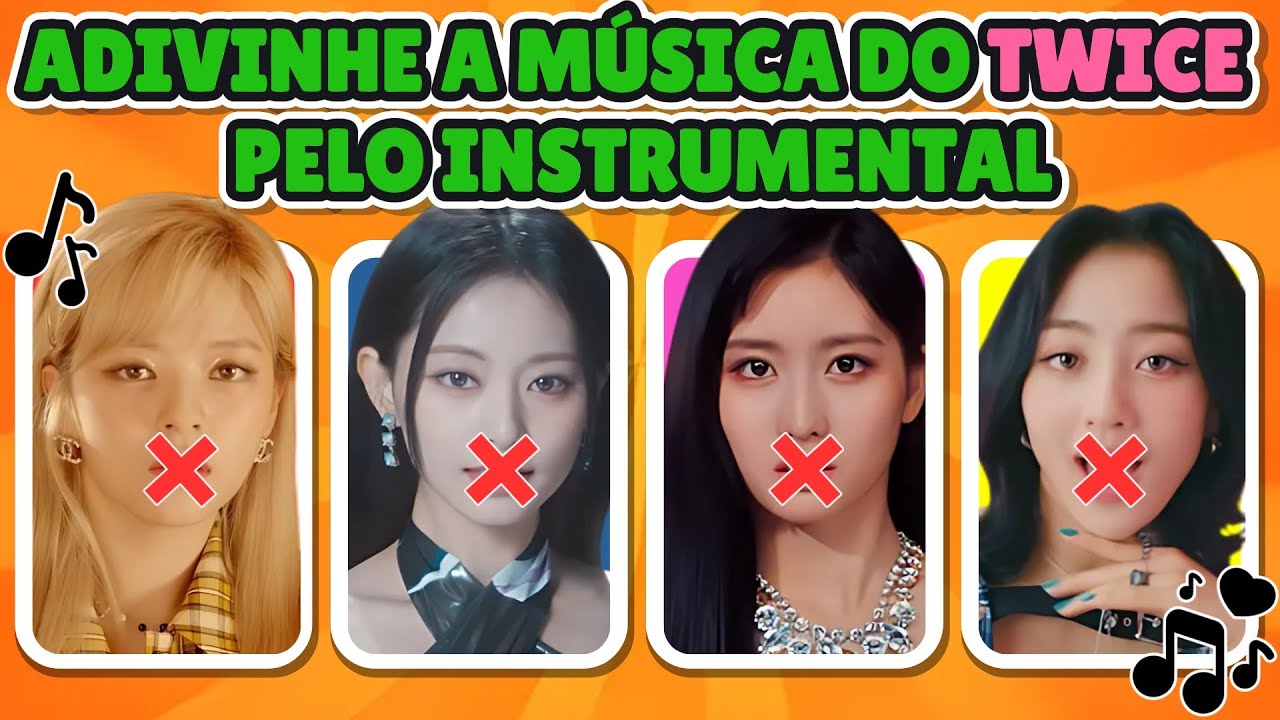 VOCÊ CONSEGUE RECONHECER AS MÚSICAS DO TWICE APENAS PELO INSTRUMENTAL?