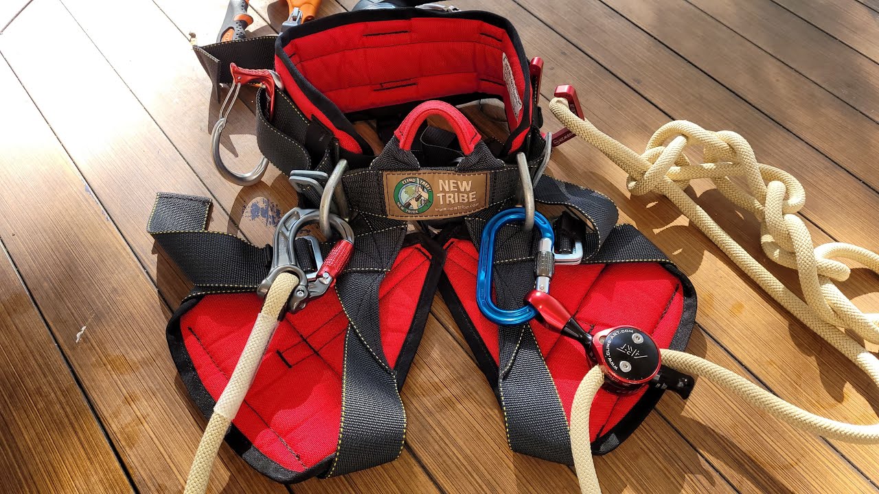 Kids Tree Climbing Harness (New Tribe Twist) and D-ring mod