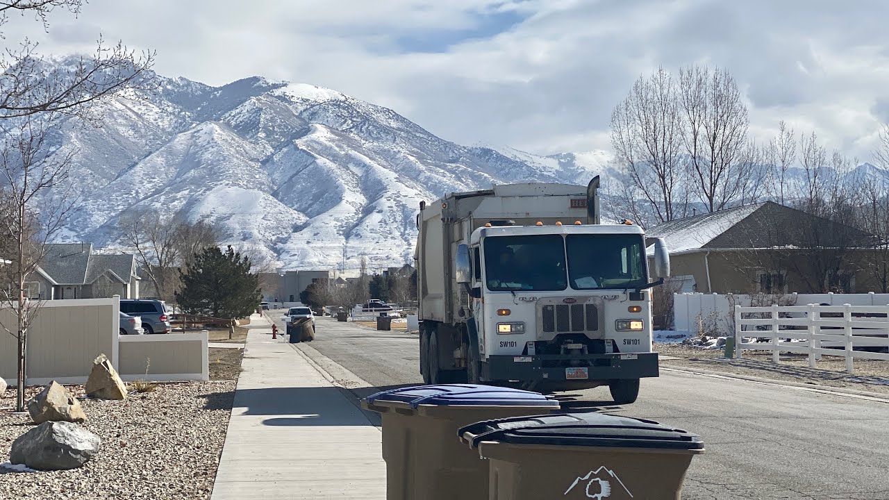 Garbage Trucks In Cotten Wood Canyon Utah