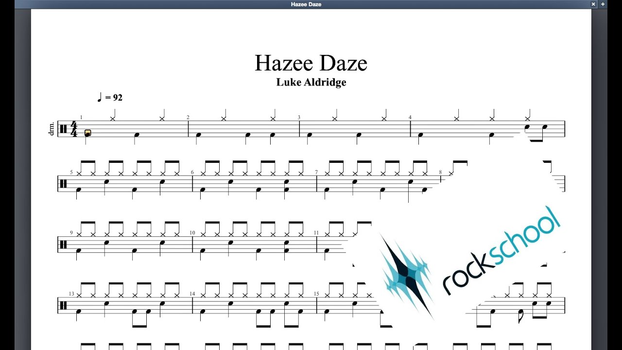 Hazee Daze Rockschool Debut Grade Drums