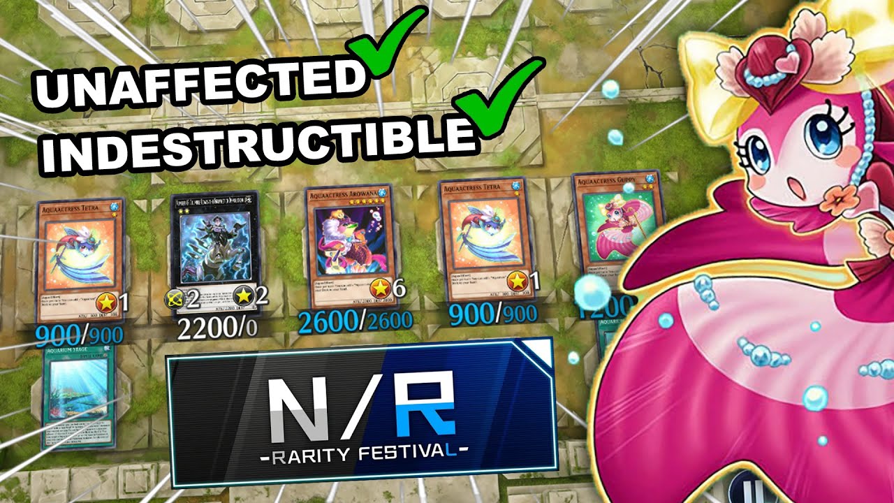 INVINCIBLE WATER MONSTERS! AQUAACTRESS!! ANTI MONSTER EFFECT!! N/R Festival! [Yu-Gi-Oh! Master Duel]