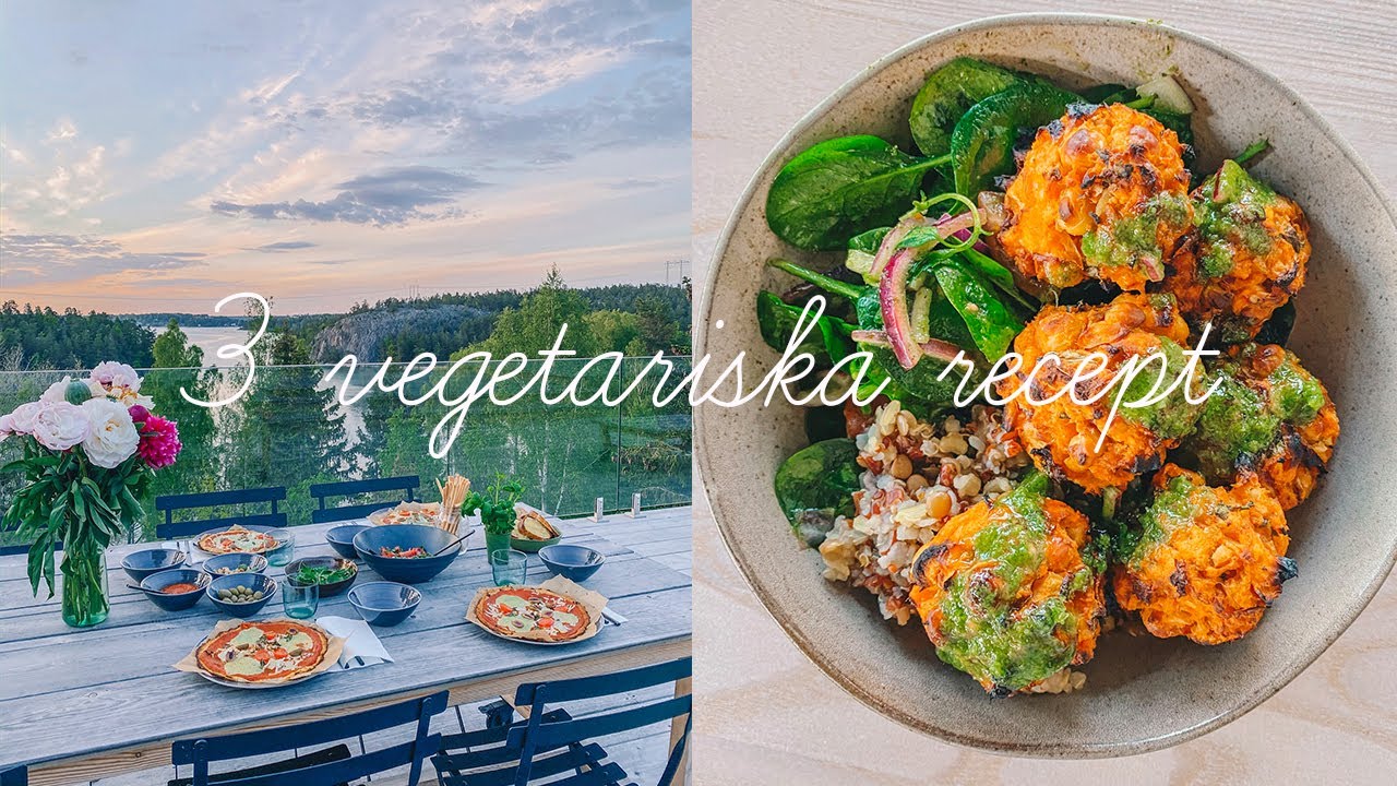 3 vegetariska recept