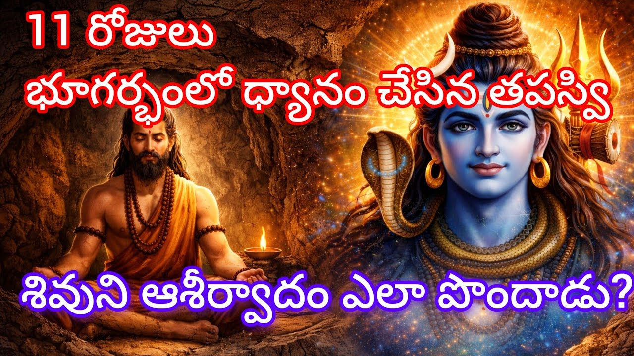 11 రోజులు భూగర్భంలో ధ్యానం చేసిన తపస్వి… శివుని ఆశీర్వాదం ఎలా పొందాడు? | శివువని కథలు |