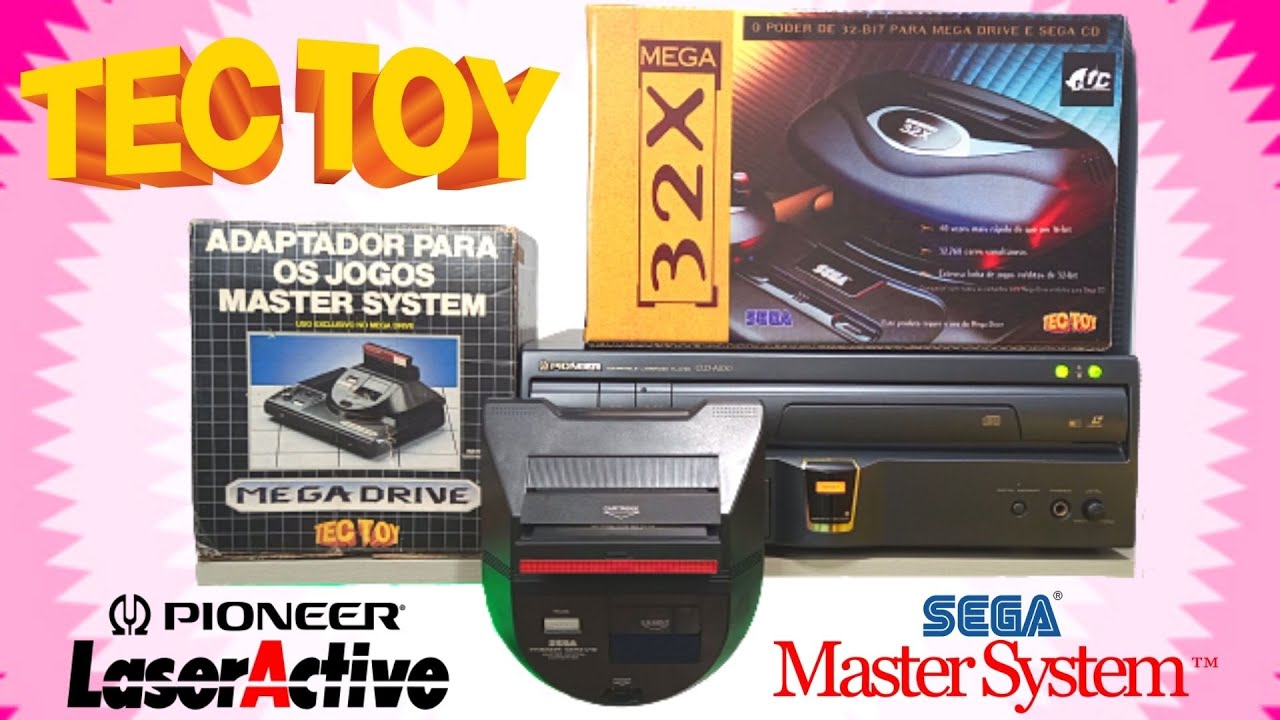 FUNCIONOU ? Master System e 32x Tectoy no Pioneer Laser Active !