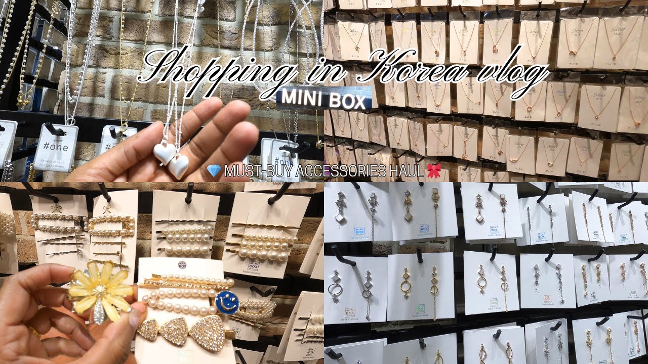 Shopping in Korea vlog 🇰🇷 |Korean Jewelry & Accessories Haul |Affordable Earrings, Necklaces & More🎀