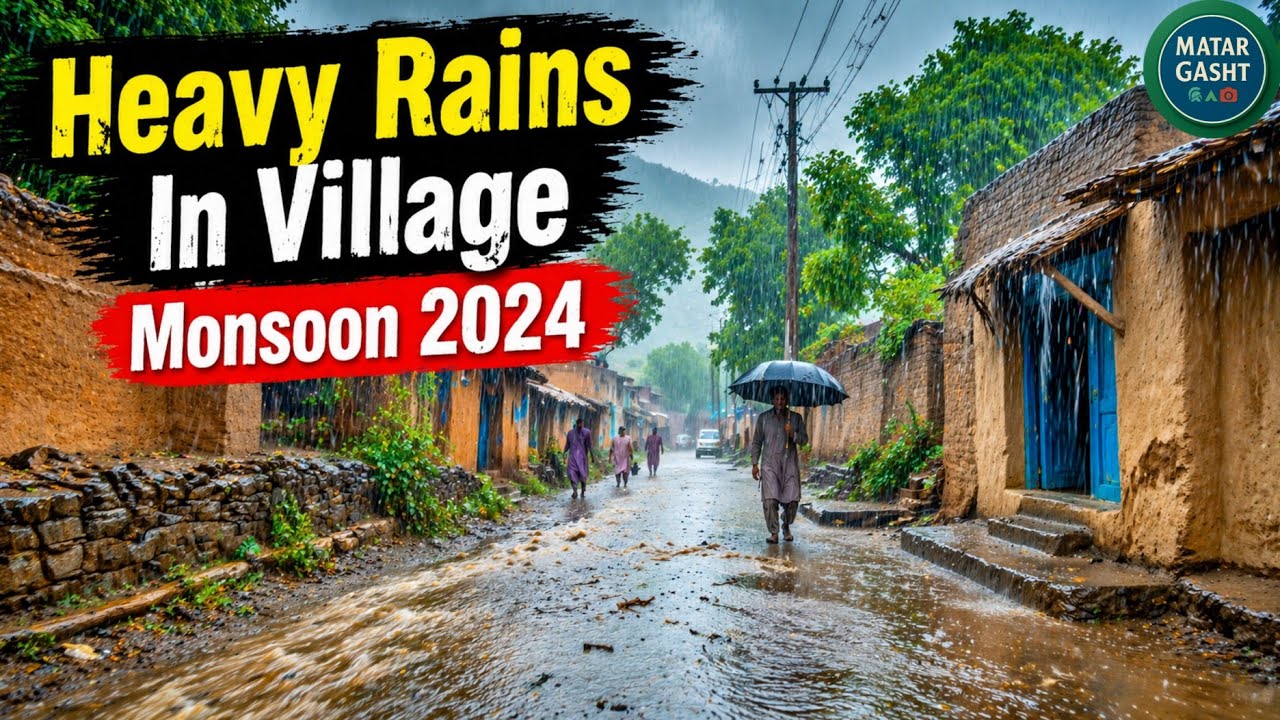 Heavy Rains In Village || Monsoon 2024 || Rainy Season In Village