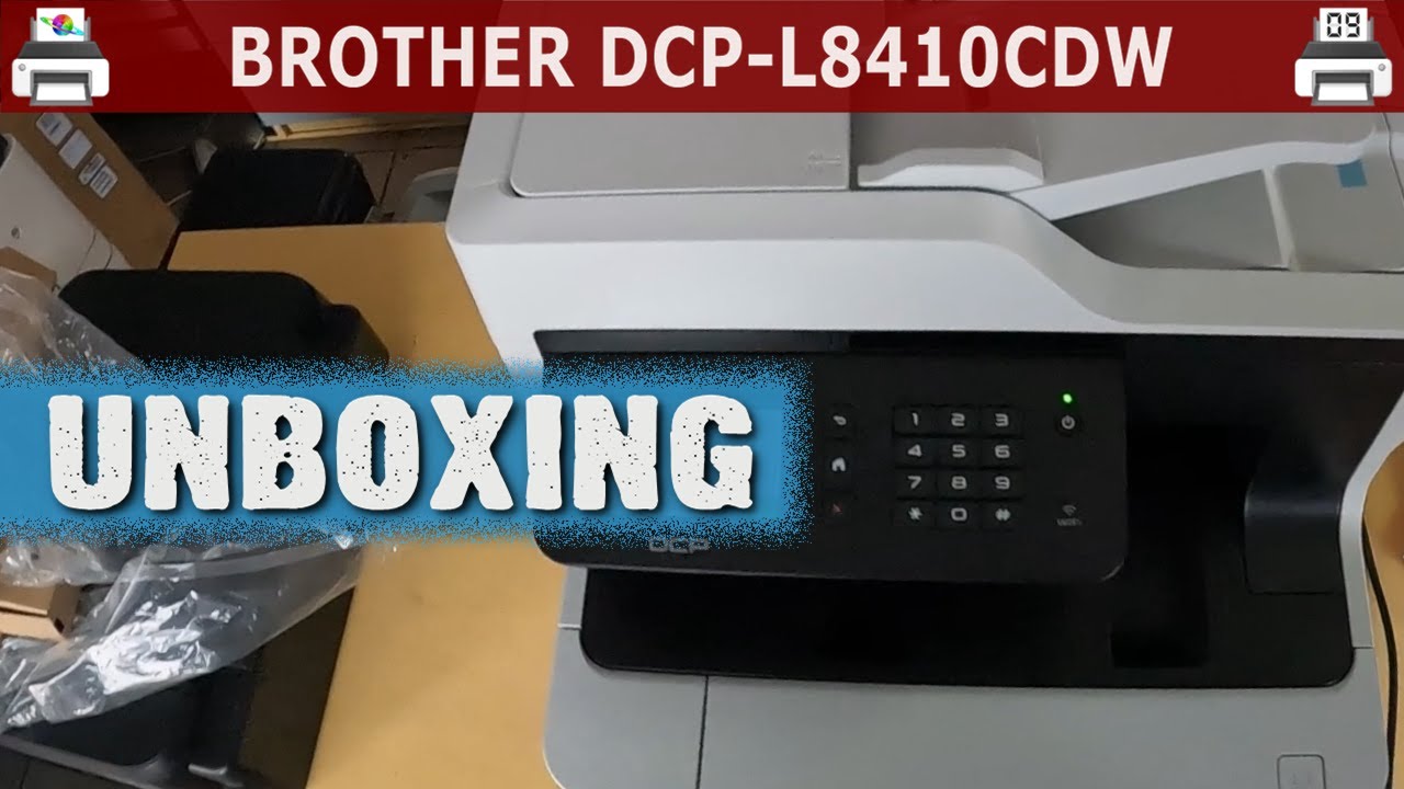 BROTHER DCP-L8410CDW 🖨️ Unboxing