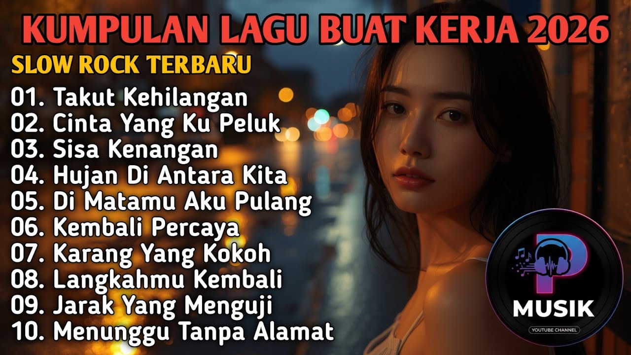 LAGU BUAT KERJA 2026 PALING ADEM | Full Album Slow Rock Mellow Indonesia & Akustik Terbaru