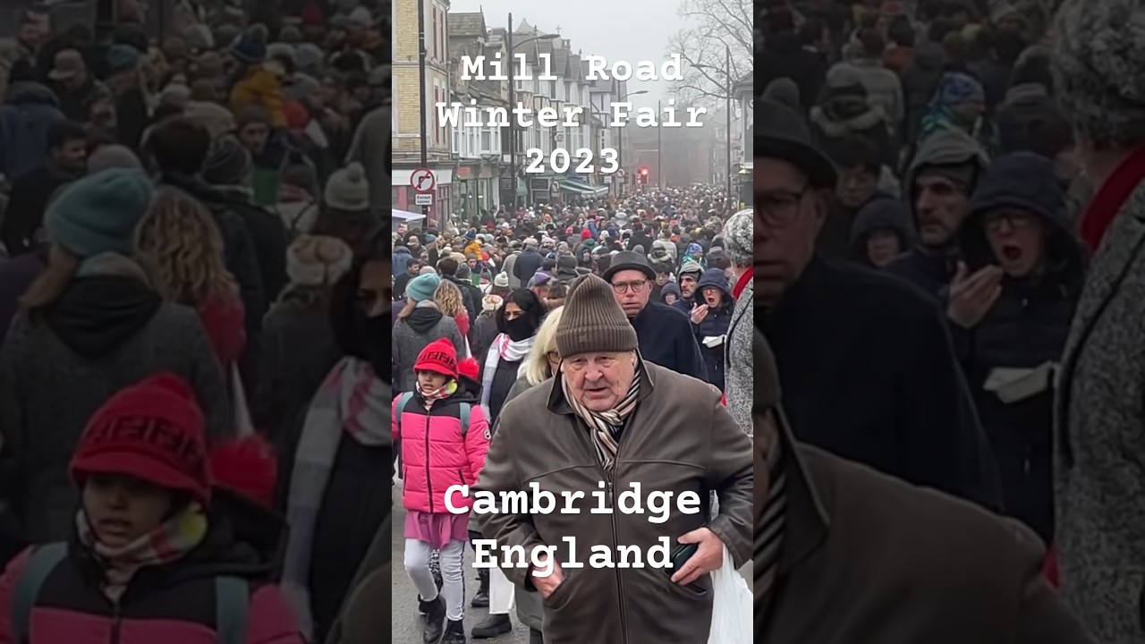Mill Road Winter Fair 2023 Cambridge | #Shorts #Cambridge