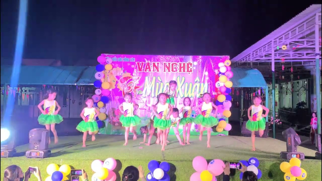 Aerobic Lớp 5-6 tuổi 1 || Trường Mẫu giáo Hồng Liêm