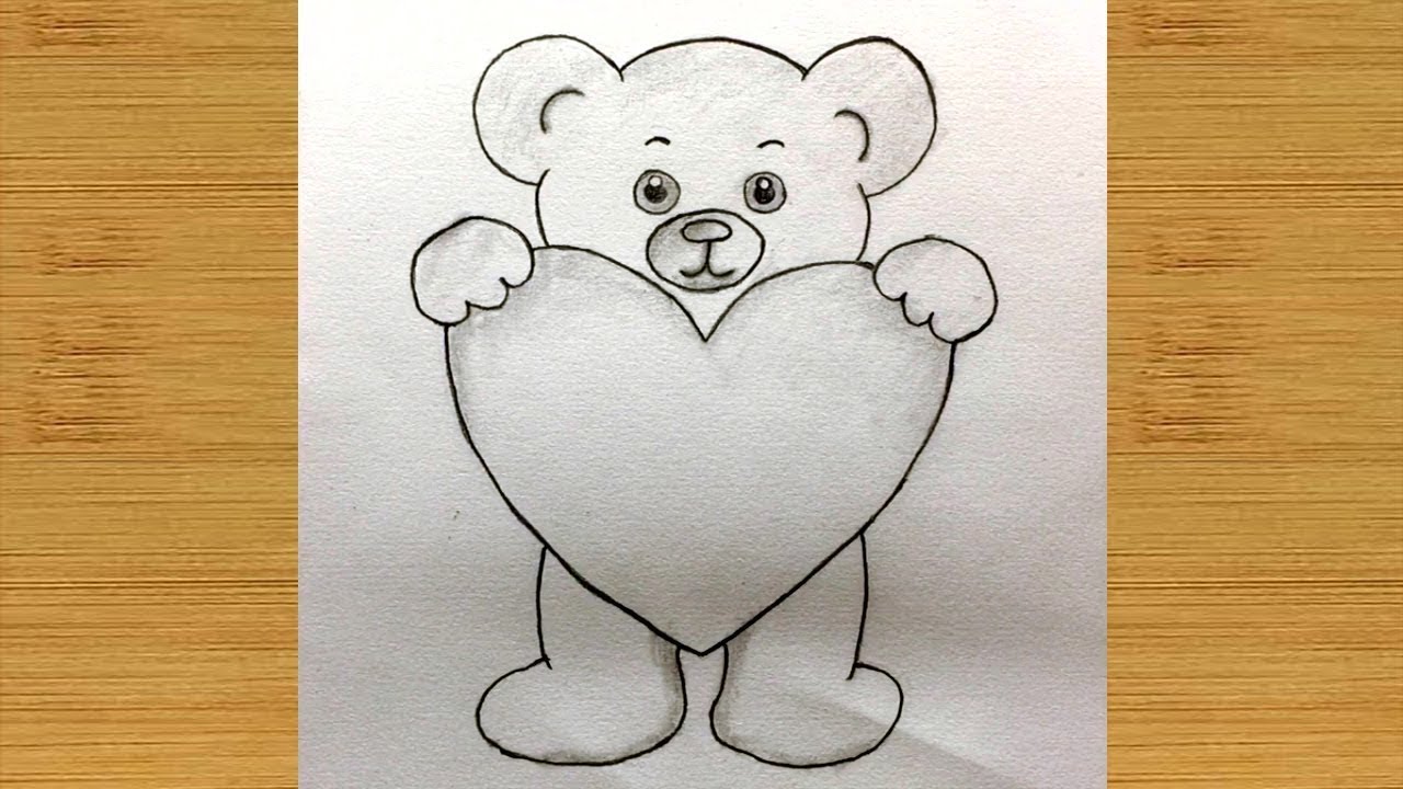 Desenho de ursinho de pelúcia - Como desenhar um ursinho de pelúcia fofo - Aprenda a desenhar fácil