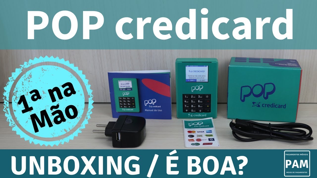 COMPRAMOS Maquininha Credicard POP  - Primeira na M&atilde;o (CONHE&Ccedil;A AGORA!) #PAM