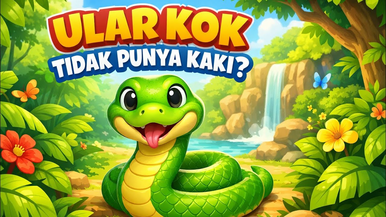 Mengapa Ular Tidak Berkaki? 🐍 Rahasia Tubuh Unik Ular!