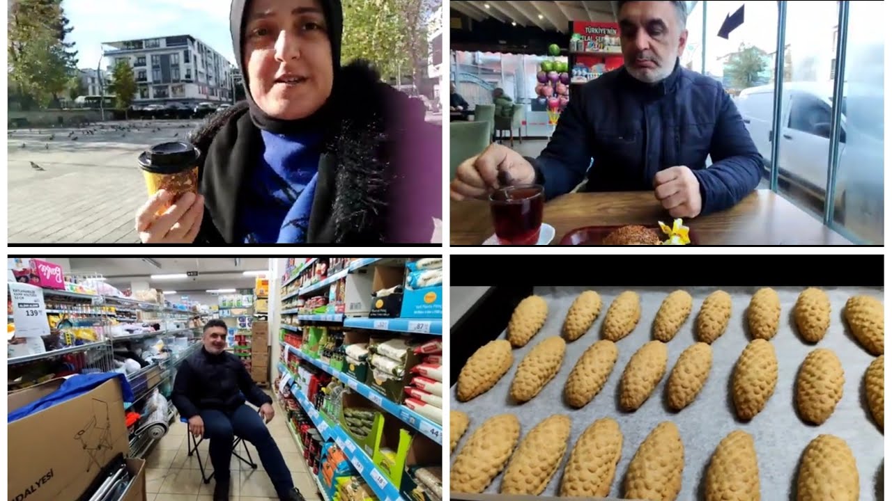 Karı Koca Baş Başa Kahvaltı Yaptık Sonra Market Turu Yaptık 💯 Görseli Şahane Elmalı Kurabiye Tarifi