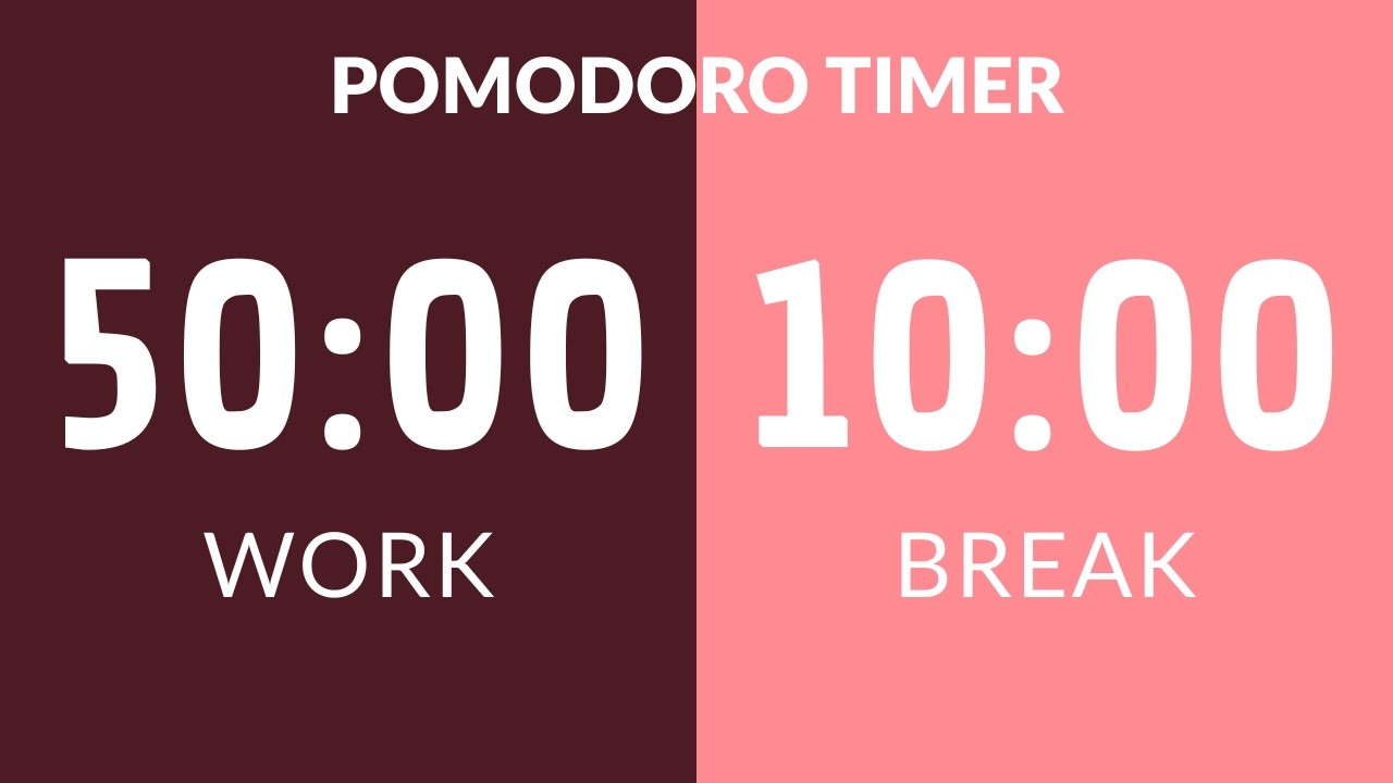 50/10 Productivity Timer – Finish Tasks Faster!