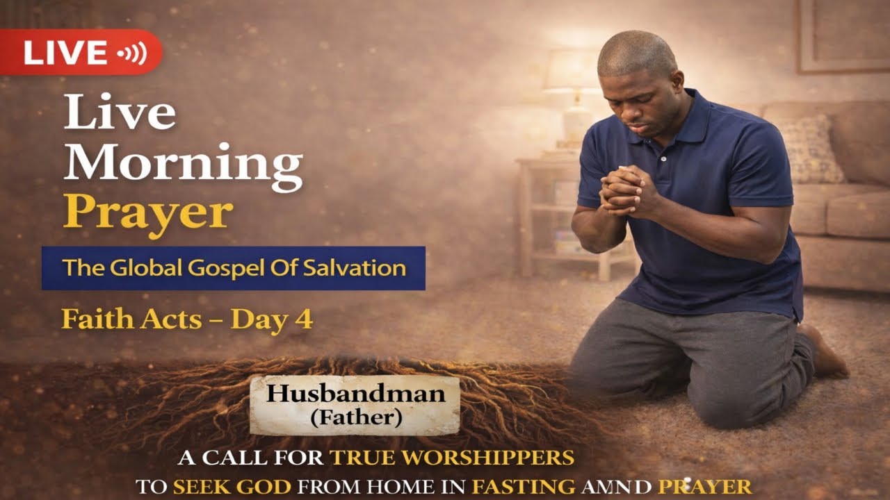 Live Morning Prayer | The Global Gospel Of Salvation | Faith Acts - Day 4