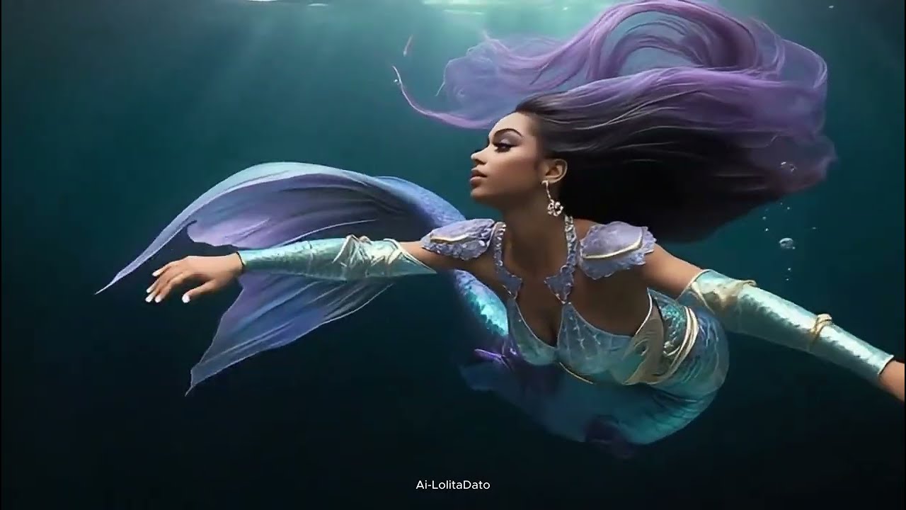 Extend Vers. 4K Mermaid Gulf Of Bengal -  मत्स्य कन्याओं, #sirenas  Golfo de Bengala.
