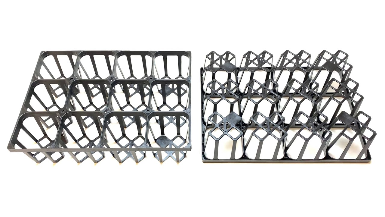 9cmポットや2.5～3号鉢用四角型枠(プレステラ90対応)トレイ：ハーフ-12鉢用＠フラワーショップ江口多肉植物・塊根植物コーデックス・アガベ・サボテン・盆栽・ハオルチア・アデニウム・パキポディウム