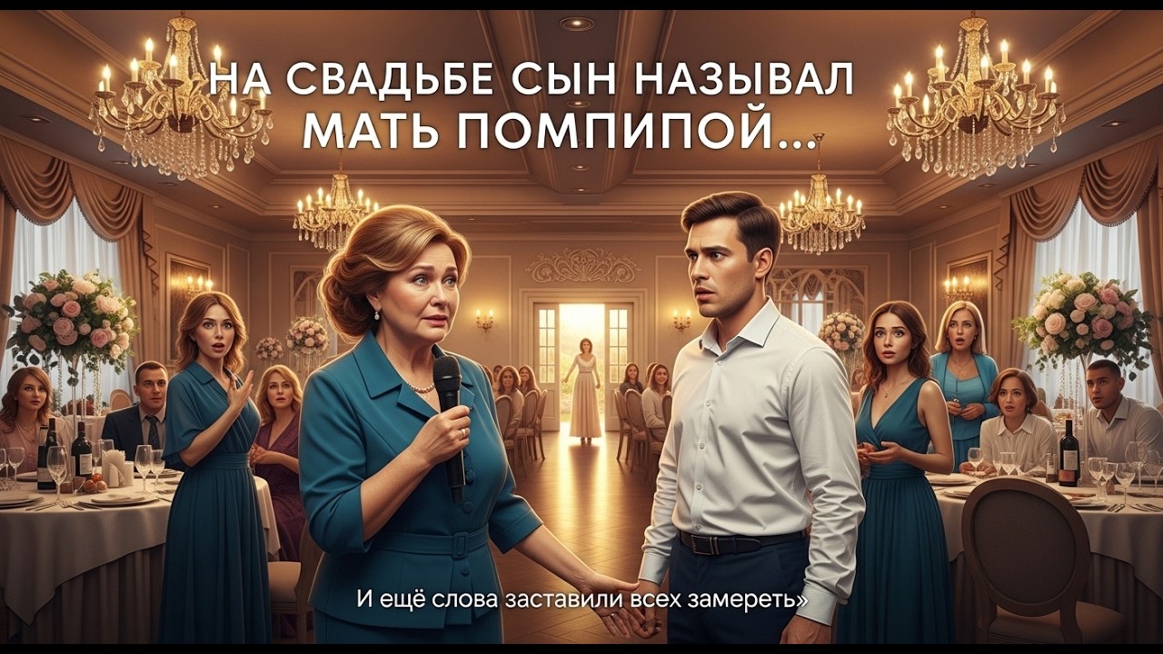 На свадьбе сын назвал мать бомжихой… А её слова заставили всех замереть
