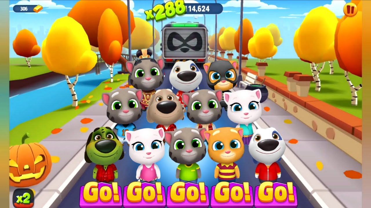 Talking Tom Gold Run Halloween Gameplay 2018 - Discover All the Original Characters