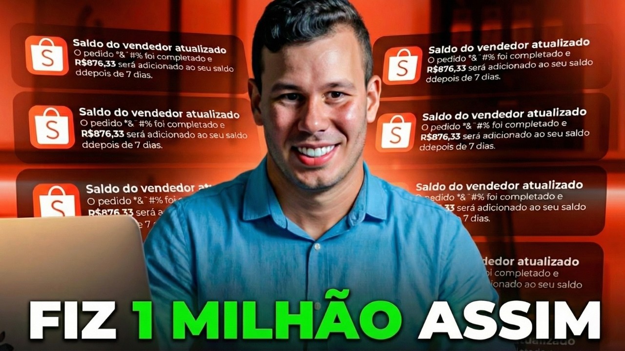 Como Vendi 1 Milhão na Shopee com um produto de R$ 6 - Copie e cole