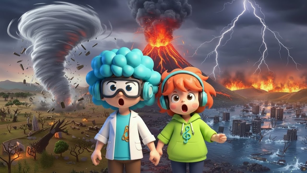 A–Z Natural Disasters Song for Kids 🌍 | Learn Disasters Alphabet | Fizz & Melody