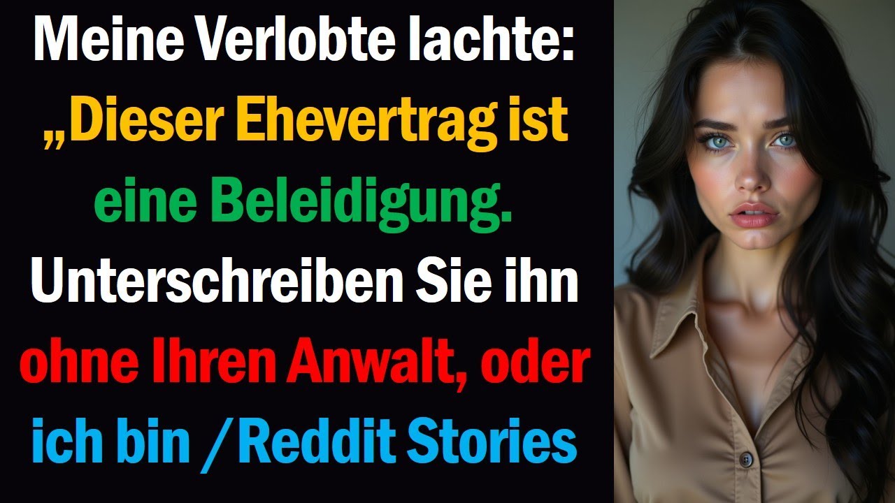 Meine Verlobte lachte: „Dieser Ehevertrag ist eine Beleidigung. Unterschreiben Sie ihn ohne Ihren