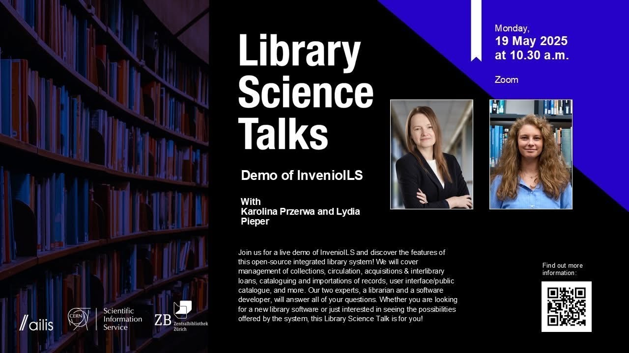 InvenioILS, An Open-Source Integrated Library System -- Live Demo with the CERN Library Catalogue