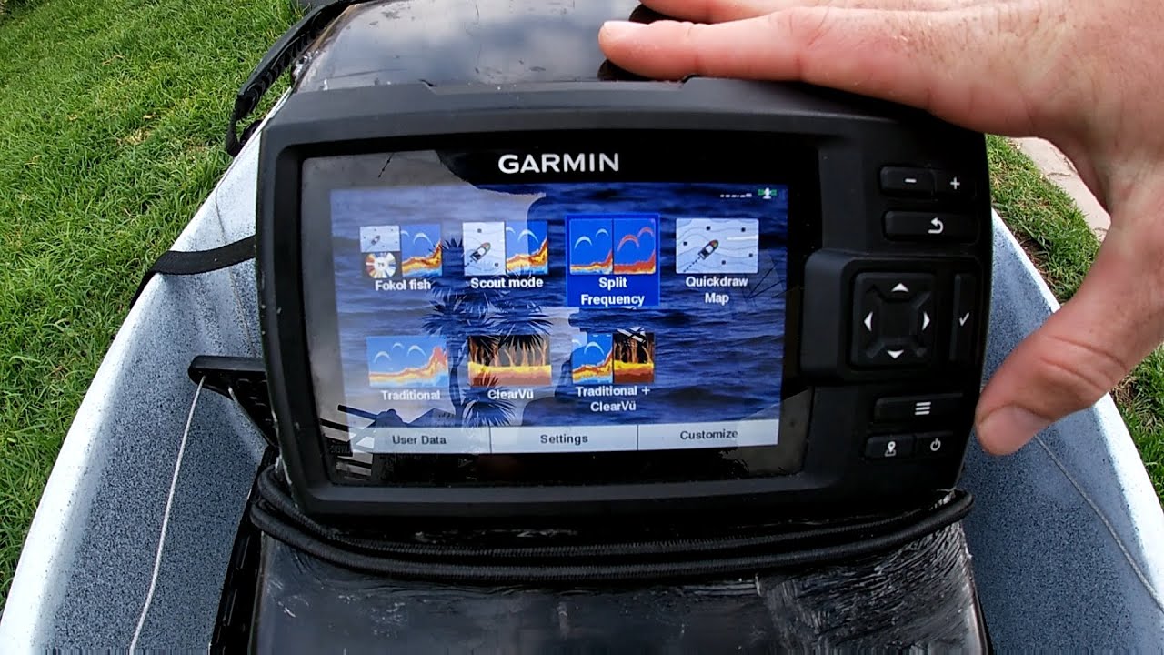How to install a fish finder on a Legend Kayaks Trident | Garmin Striker 5cv Plus